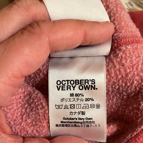 LAST CHANCE | OVO October’s Very Own Drake washed red distressed Sweatshirt - Picture 7 of 12